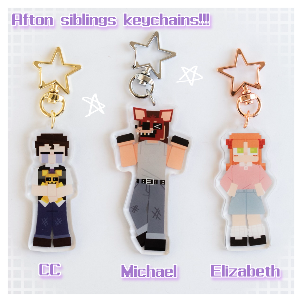 Five Nights At Freddy's Crying Child Double-Sided Keychain (2.5 in)